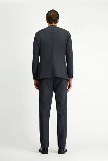Koyu Füme Techno-Line Super Slim Fit Ekstra Dar Kesim Klasik Takım Elbise