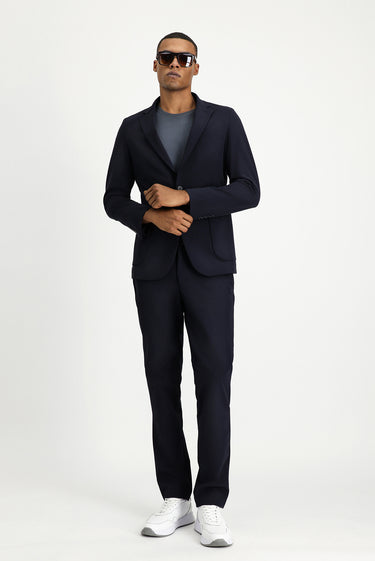  Koyu Lacivert Techno-Line Super Slim Fit Ekstra Dar Kesim Klasik Takım Elbise