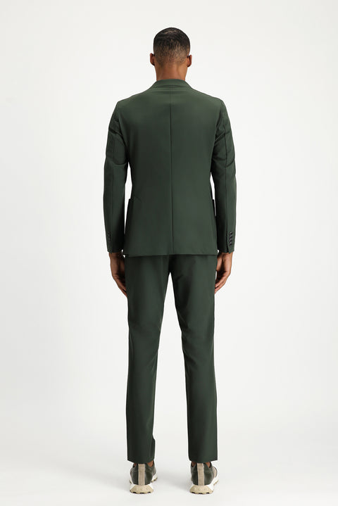 Koyu Yeşil Techno-Line 7 Drop Super Slim Fit Eksra Dar Kesim Takım Elbise