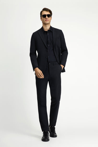 Koyu Antrasit Techno-Line Super Slim Fit Ekstra Dar Kesim Klasik Takım Elbise