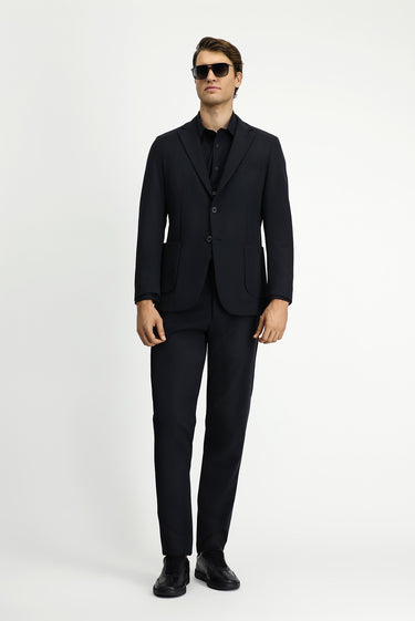 Koyu Antrasit Techno-Line Super Slim Fit Ekstra Dar Kesim Klasik Takım Elbise