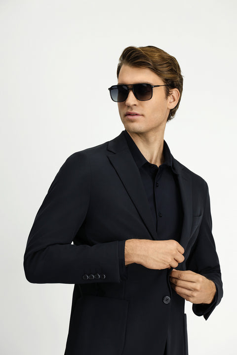 Koyu Antrasit Techno-Line 7 Drop Super Slim Fit Eksra Dar Kesim Takım Elbise