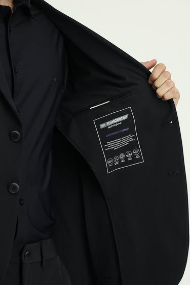 Koyu Antrasit Techno-Line Super Slim Fit Ekstra Dar Kesim Klasik Takım Elbise