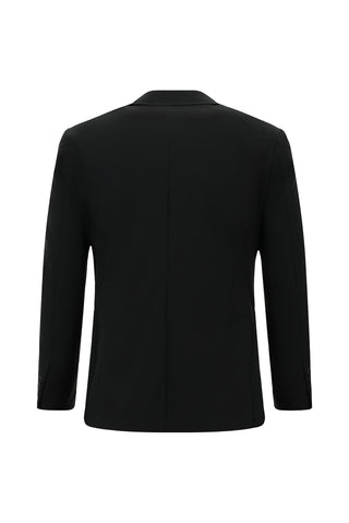  Siyah Techno-Line Slim Fit Dar Kesim Likralı Takım Elbise