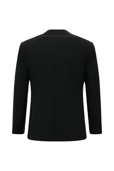  Siyah Techno-Line Slim Fit Dar Kesim Likralı Takım Elbise
