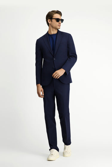  Koyu Lacivert Techno-Line Slim Fit Dar Kesim Likralı Takım Elbise