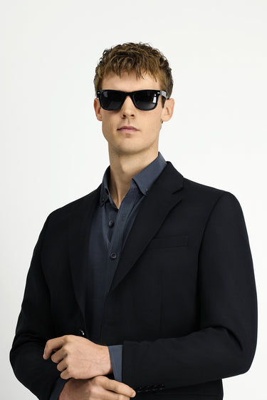 Siyah Super Slim Fit Ekstra Dar Kesim Klasik Takım Elbise