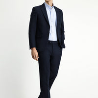 Koyu Lacivert Slim Fit Dar Kesim Klasik Takım Elbise