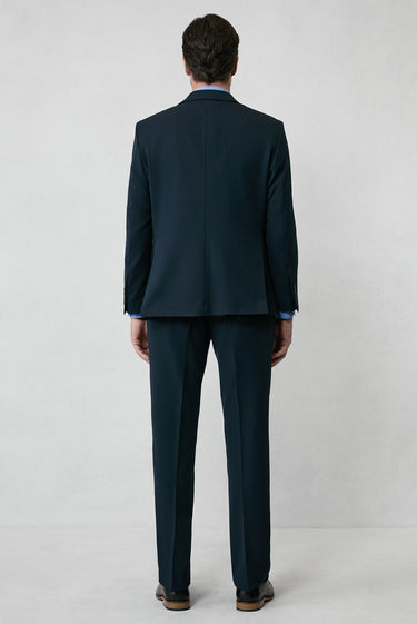  Koyu Lacivert 6 Drop Regular Fit Standart Kesim Mevsimlik Likralı Esnek Takım Elbise