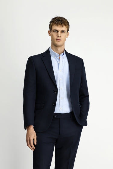  Koyu Lacivert Slim Fit Dar Kesim Klasik Takım Elbise