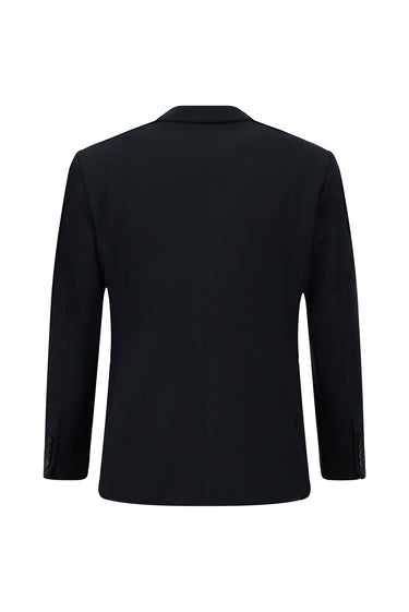  Koyu Lacivert Slim Fit Dar Kesim Klasik Takım Elbise
