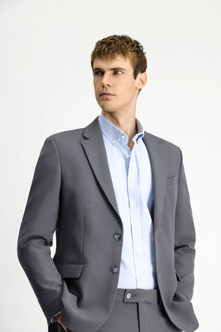  Koyu Antrasit Slim Fit Dar Kesim Klasik Takım Elbise