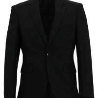 Black 8 Drop Muscle Fit Long Athletic Cut Suit