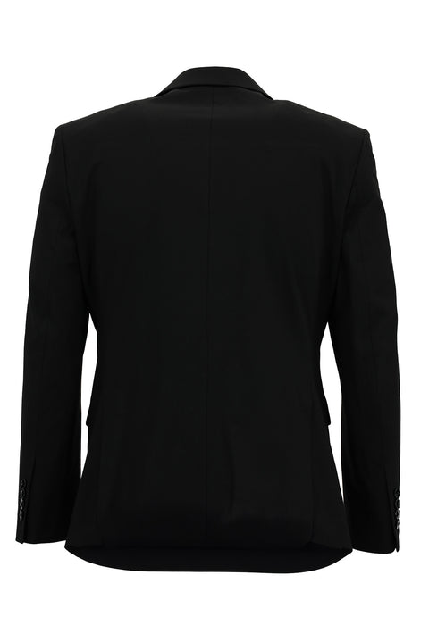 Black 8 Drop Muscle Fit Long Athletic Cut Suit