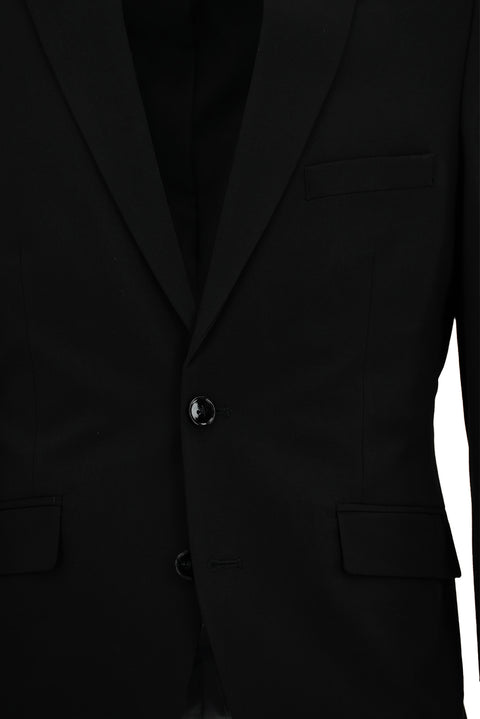 Siyah 7 Drop Super Slim Fit Eksra Dar Kesim Takım Elbise