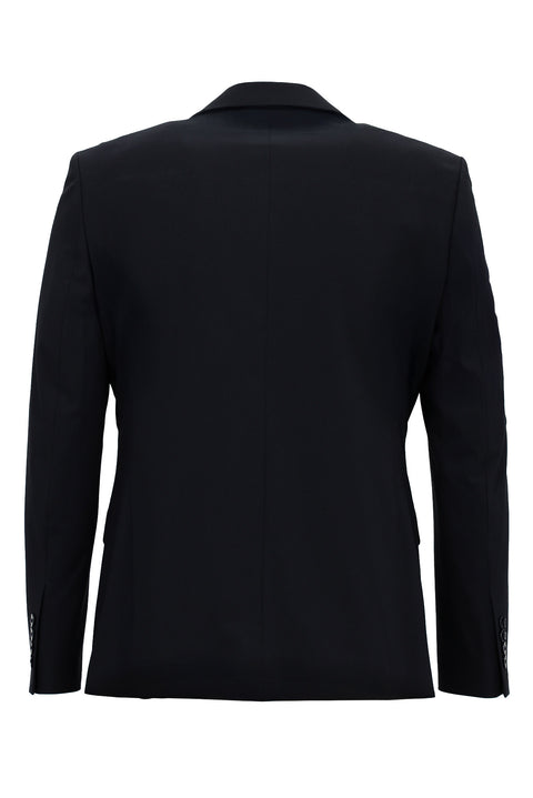 Koyu Lacivert 7 Drop Slim Fit Dar Kesim Takım Elbise