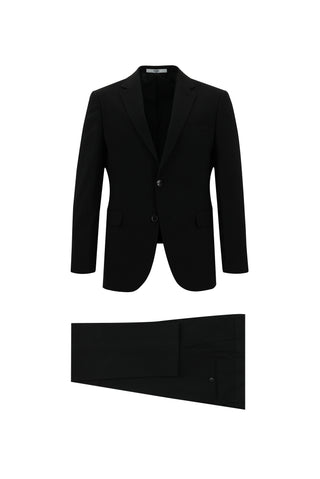  Siyah 6 Drop Regular Fit Standart Kesim Yünlü Takım Elbise