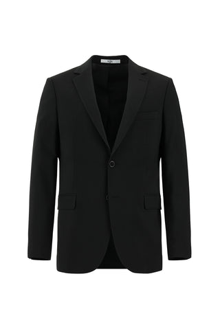  Siyah 6 Drop Regular Fit Standart Kesim Yünlü Takım Elbise