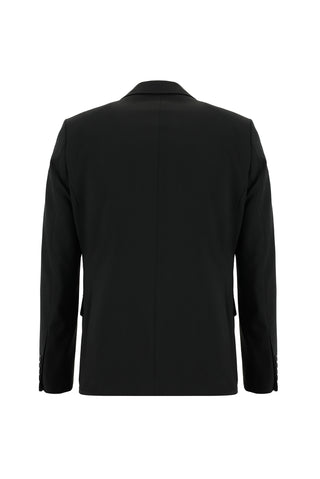  Siyah 6 Drop Regular Fit Standart Kesim Yünlü Takım Elbise