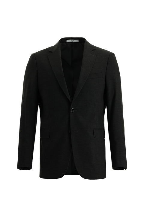 Koyu Füme 6 Drop Regular Fit Standart Kesim Yünlü Takım Elbise
