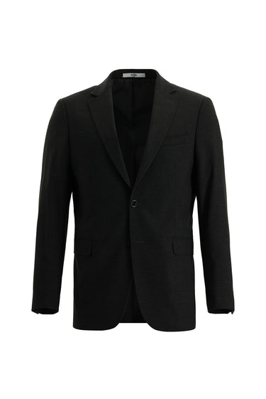  Koyu Füme Relaxed Fit Rahat Kesim Yünlü Klasik Takım Elbise