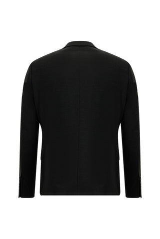  Koyu Füme 4 Drop Relaxed Fit Rahat Kesim Yünlü Takım Elbise