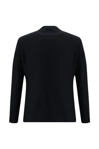  Siyah Lacivert 7 Drop Slim Fit Dar Kesim Yünlü Takım Elbise