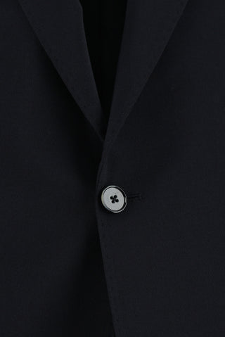  Siyah Lacivert Regular Fit Yünlü Klasik Takım Elbise