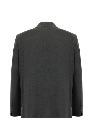  Koyu Füme Relaxed Fit Rahat Kesim Yünlü Klasik Takım Elbise