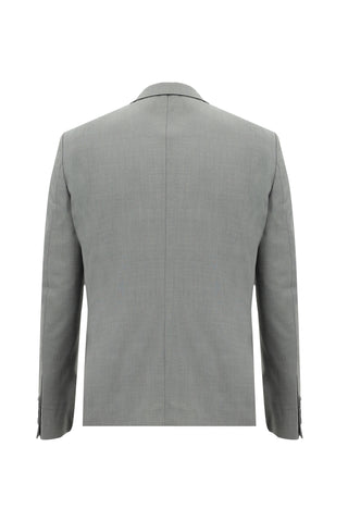  Orta Füme 7 Drop Slim Fit Dar Kesim Yünlü Takım Elbise