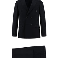 Dark Navy 6 Drop Regular Fit Standard Cut Wool Double-Breasted Suit