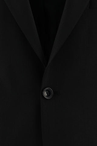  Siyah 4 Drop Relaxed Fit Rahat Kesim Yünlü Takım Elbise