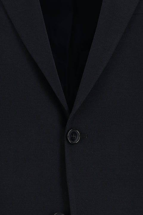 Koyu Lacivert 4 Drop Relaxed Fit Rahat Kesim Yünlü Takım Elbise