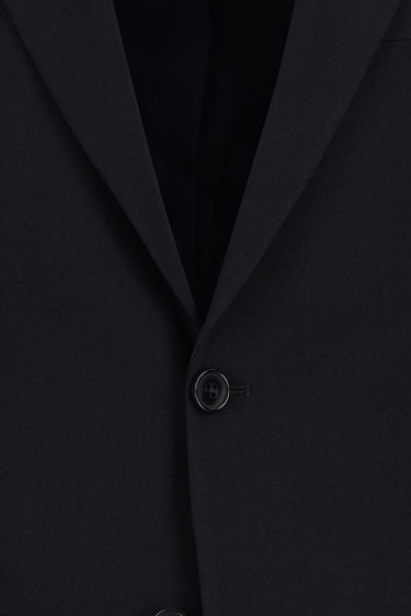  Koyu Lacivert Slim Fit Dar Kesim Yünlü Klasik Takım Elbise