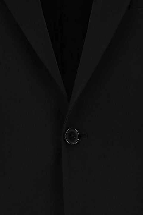 Black 6-Drop Regular Fit Standard Cut Wool Suit