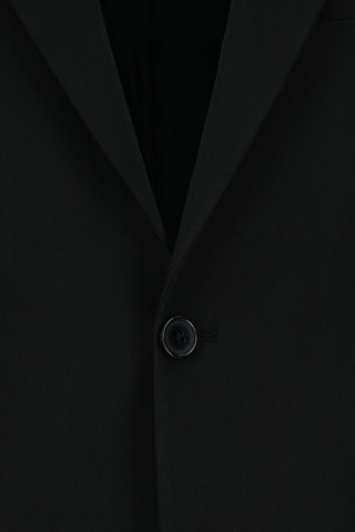  Siyah Slim Fit Dar Kesim Yünlü Klasik Takım Elbise