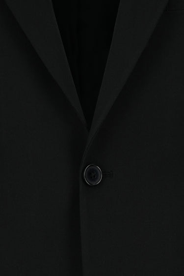  Siyah Slim Fit Dar Kesim Yünlü Klasik Takım Elbise