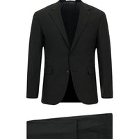 Koyu Füme 4 Drop Relaxed Fit Rahat Kesim Yünlü Takım Elbise