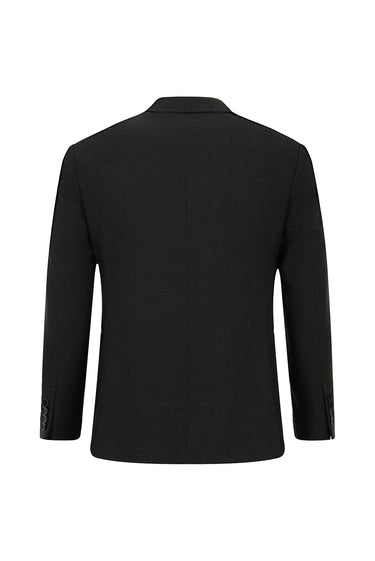  Koyu Füme 7 Drop Slim Fit Dar Kesim Yünlü Klasik Takım Elbise