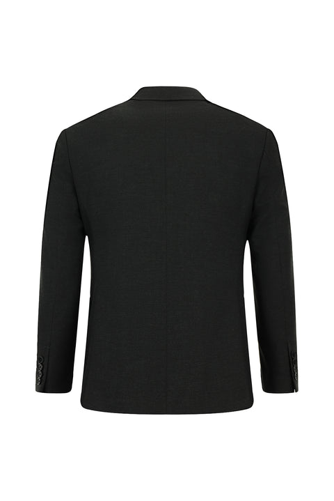 Koyu Füme 4 Drop Relaxed Fit Rahat Kesim Yünlü Takım Elbise