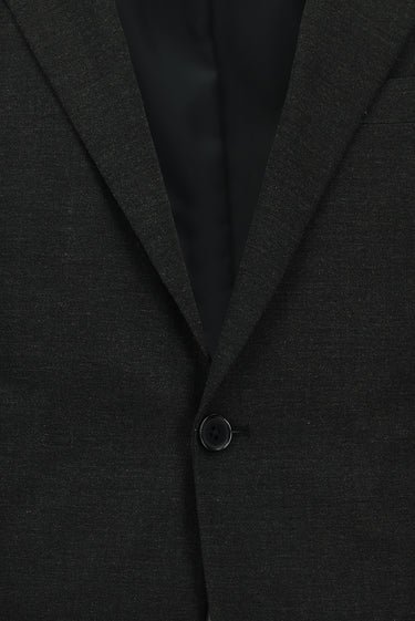  Koyu Füme 7 Drop Slim Fit Dar Kesim Yünlü Klasik Takım Elbise