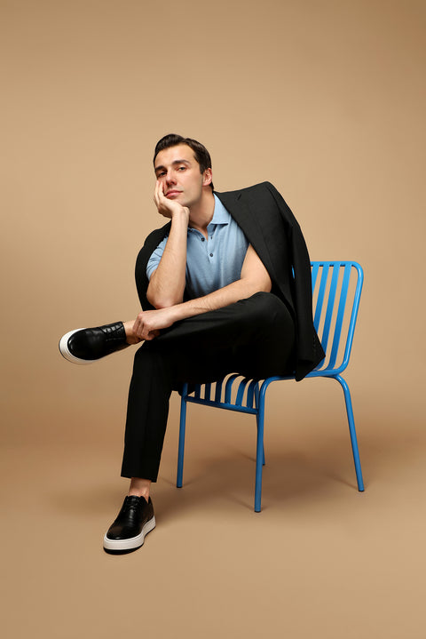 Koyu Füme 7 Drop Super Slim Fit Eksra Dar Kesim Yünlü Takım Elbise