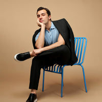 Koyu Füme 7 Drop Slim Fit Dar Kesim Yünlü Klasik Takım Elbise