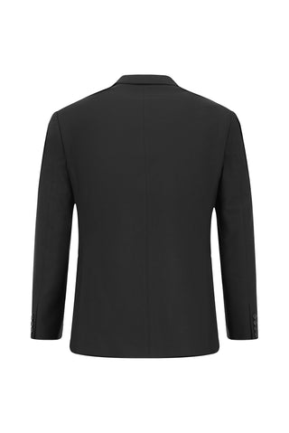  Koyu Füme 7 Drop Super Slim Fit Eksra Dar Kesim Mono Yaka Yünlü Takım Elbise