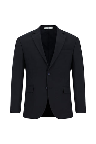  Koyu Lacivert Super Slim Fit Ekstra Dar Kesim Yünlü Klasik Takım Elbise