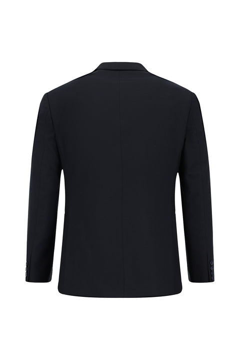 Koyu Lacivert 6 Drop Regular Fit Standart Kesim Yünlü Takım Elbise