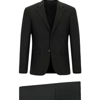 Koyu Füme 4 Drop Relaxed Fit Rahat Kesim Yünlü Takım Elbise