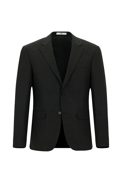 Koyu Füme 4 Drop Relaxed Fit Rahat Kesim Yünlü Takım Elbise