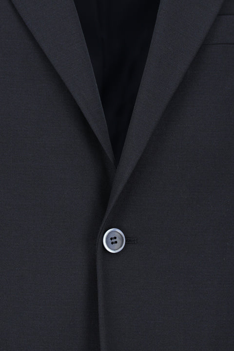 Koyu Lacivert 4 Drop Relaxed Fit Rahat Kesim Yünlü Takım Elbise