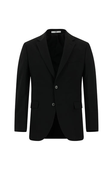  Siyah Slim Fit Dar Kesim Yünlü Klasik Takım Elbise
